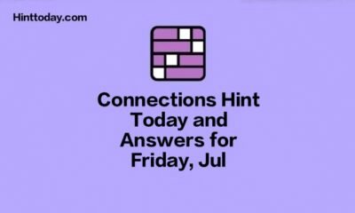 Connections Hint Today and Answers for Friday, July 5